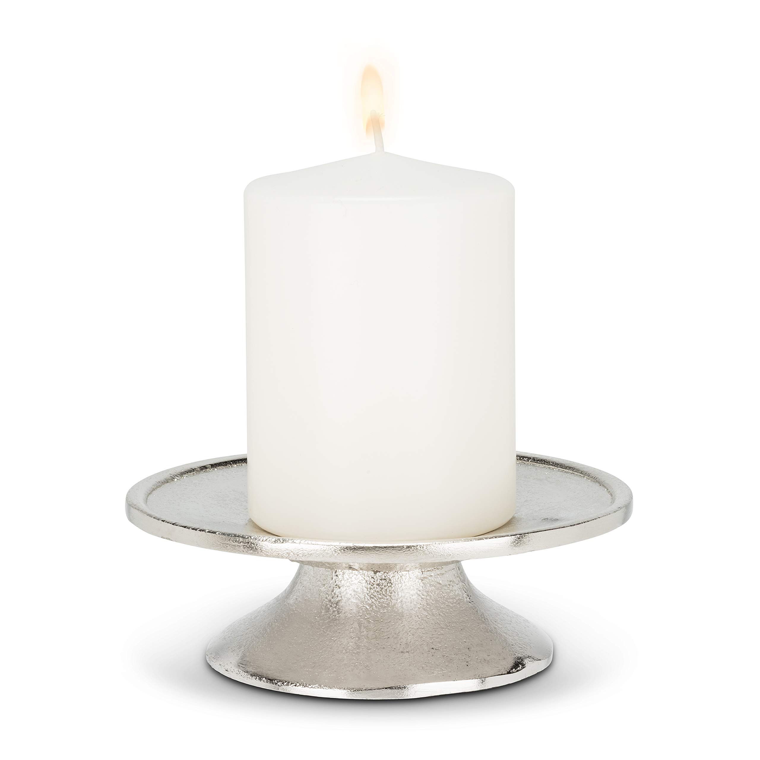 Abbott Collection 30-LYFT-394-SIL Low Pillar, Silver Plated - Image 3