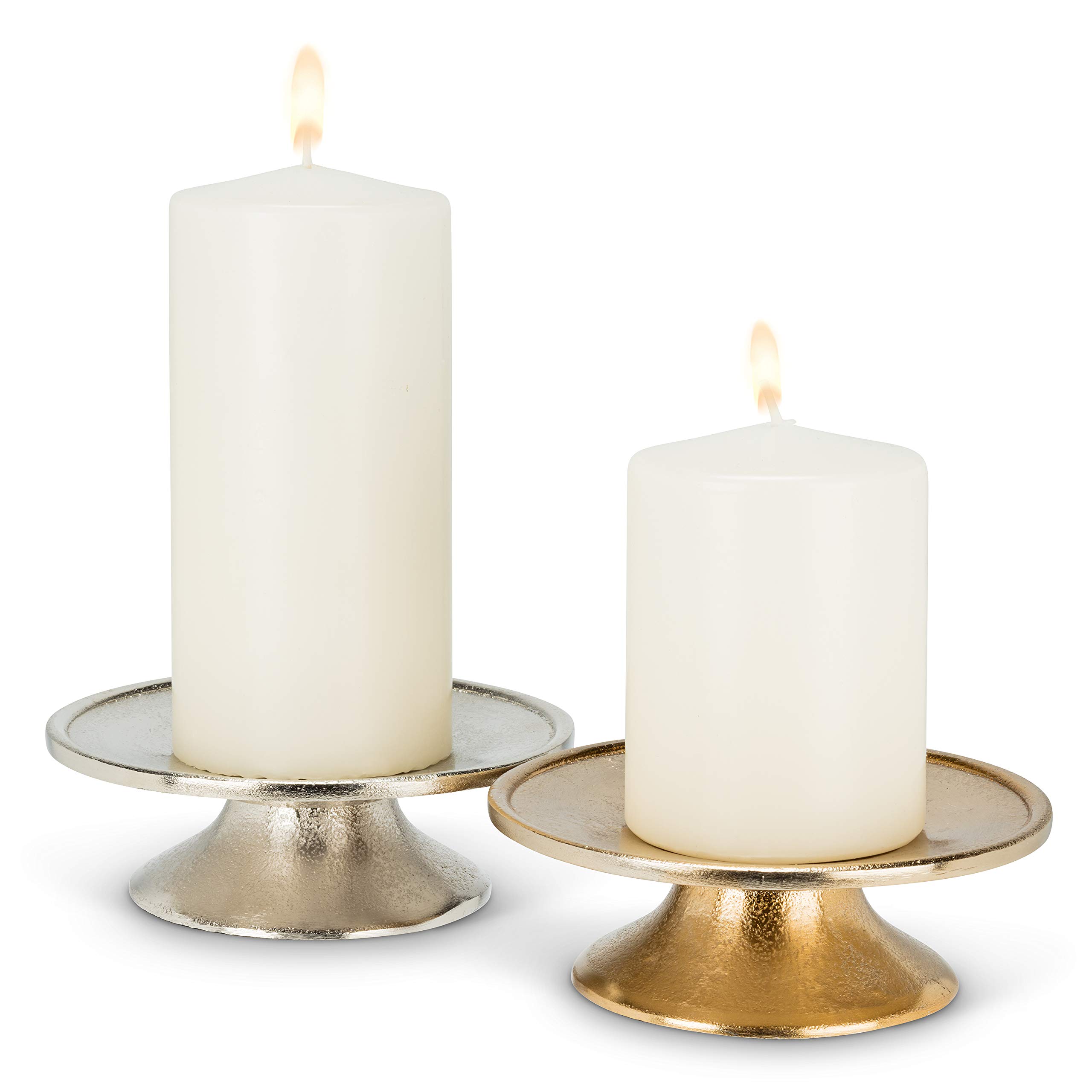 Abbott Collection 30-LYFT-394-SIL Low Pillar, Silver Plated - Image 4