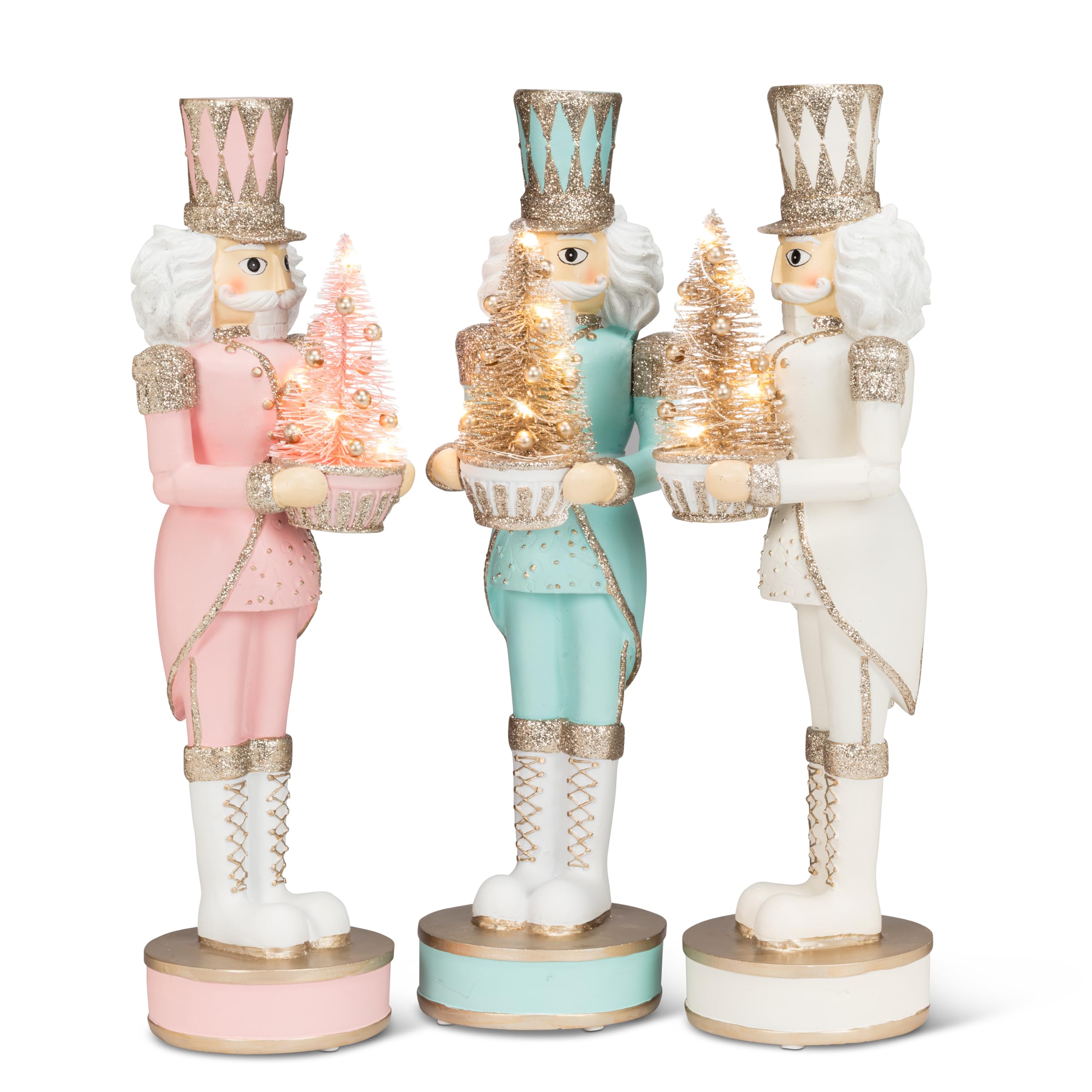 Abbott Collection Nutcracker with LED Tree Figurine - Blue (15" H) - Image 3
