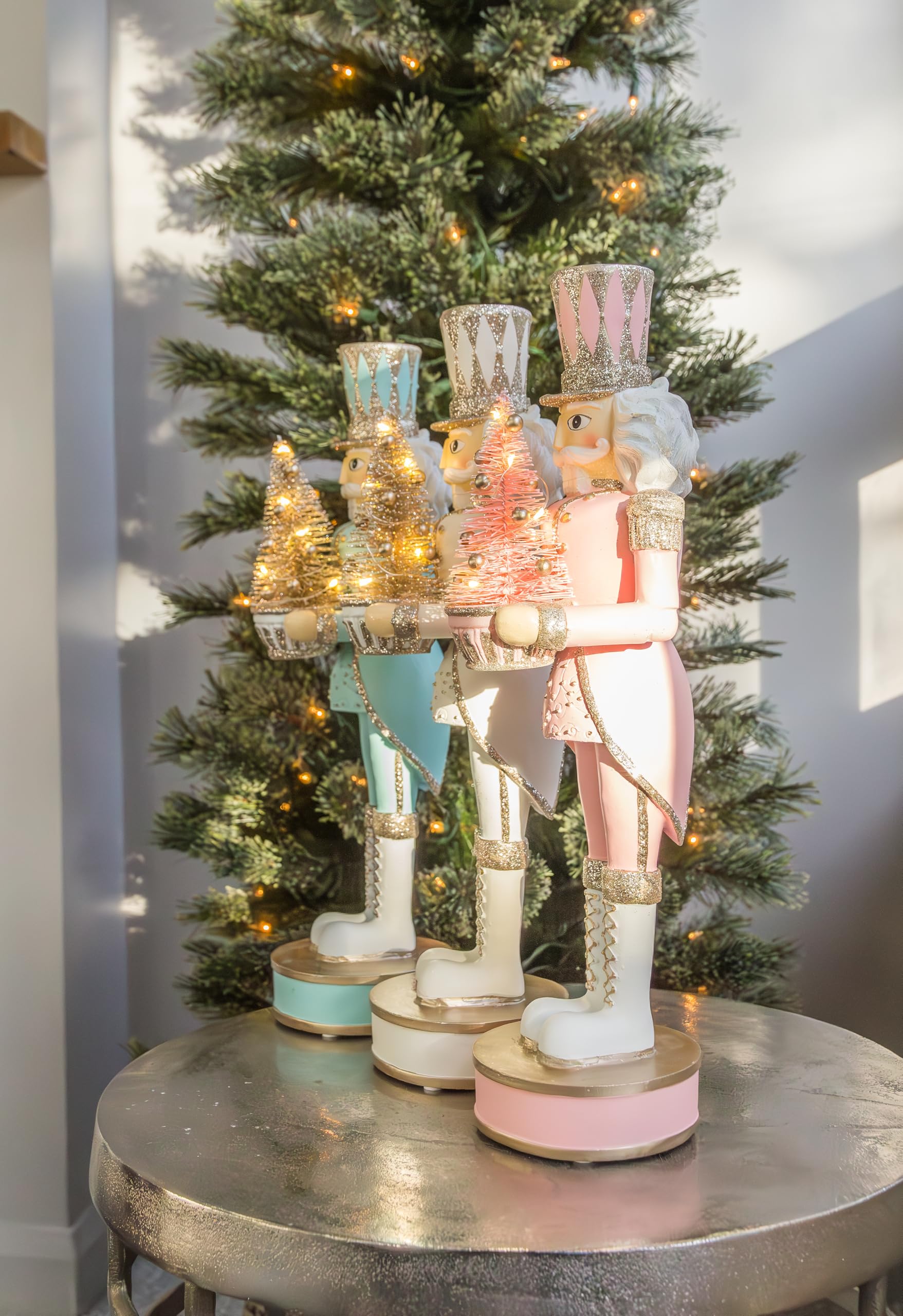 Abbott Collection Nutcracker with LED Tree Figurine - Blue (15" H) - Image 4