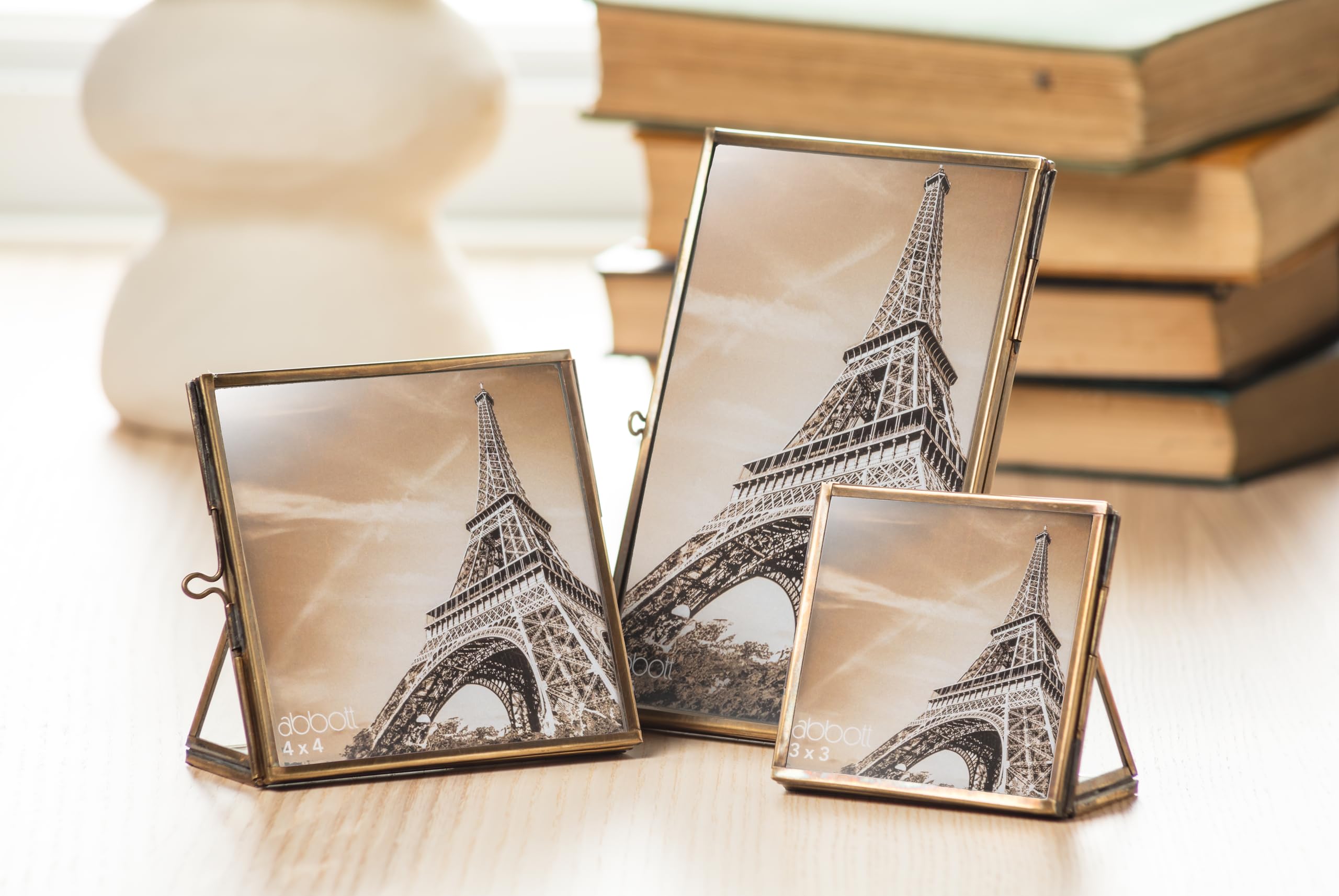 Abbott Collection Medium Simple Picture Frame - Brass/Gold (4x6 H) - Image 3